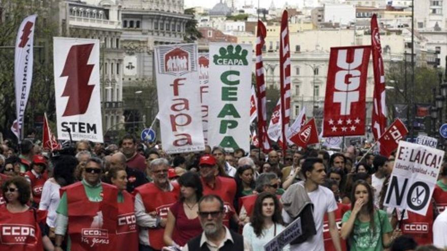 España sale a la calle contra la reforma de Wert