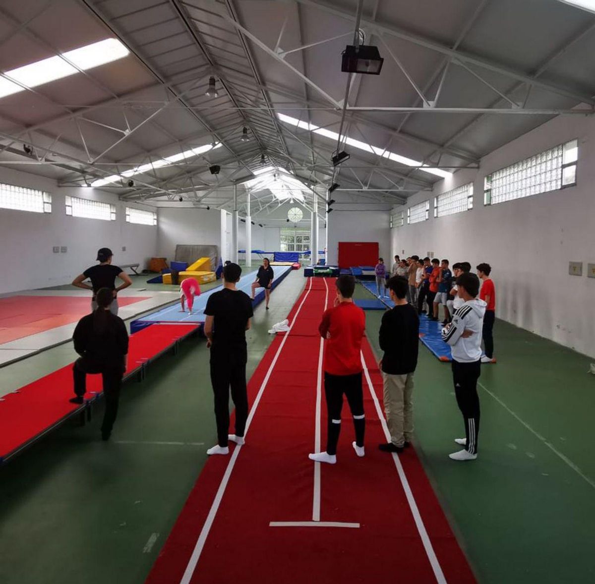 Gimnasia de trampolín para el IES Losada Diéguez