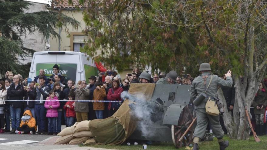 Recreación de la batalla de Stalingrado.