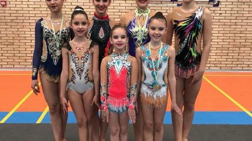 Las gimnastas de las Cuencas logran el pase a la final del Campeonato Escolar