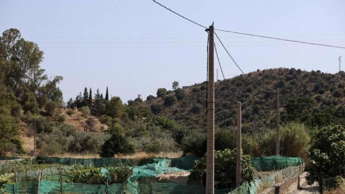 Zona en la que fue localizado el cuerpo dentro de un pozo.