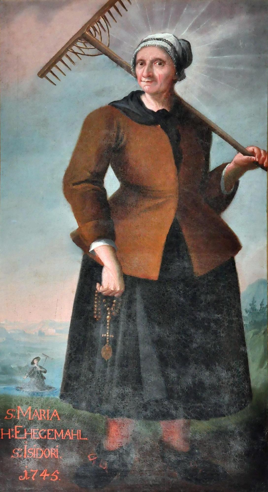 Representación de Santa María de la Cabeza en la iglesia austríaca de Saint Nicholas