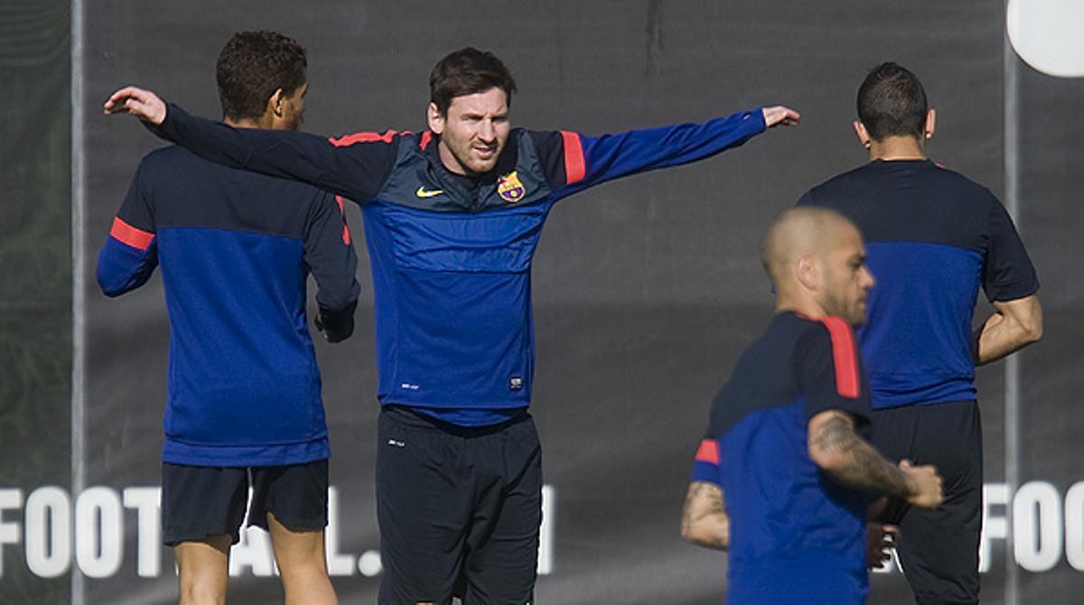 L’estrella blaugrana s’exercita amb la resta de companys a la ciutat esportiva de Sant Joan Despí.