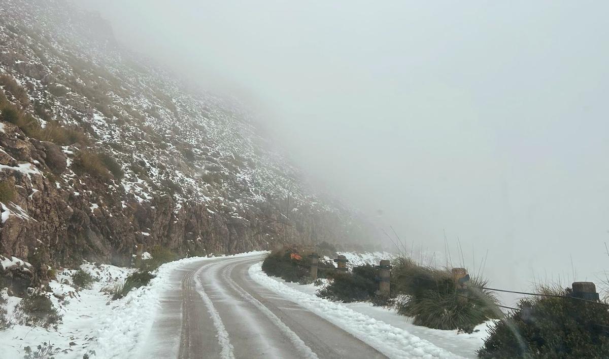 Mallorca registra su primera nevada del año