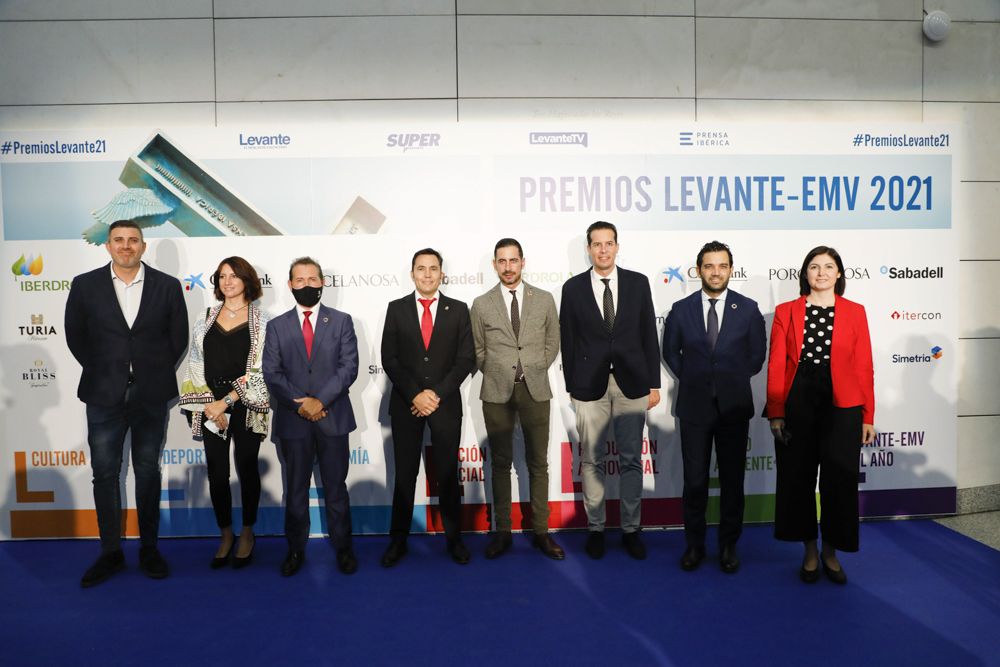 Photocall de los invitados a la gala de los Premios Levante-EMV 2021