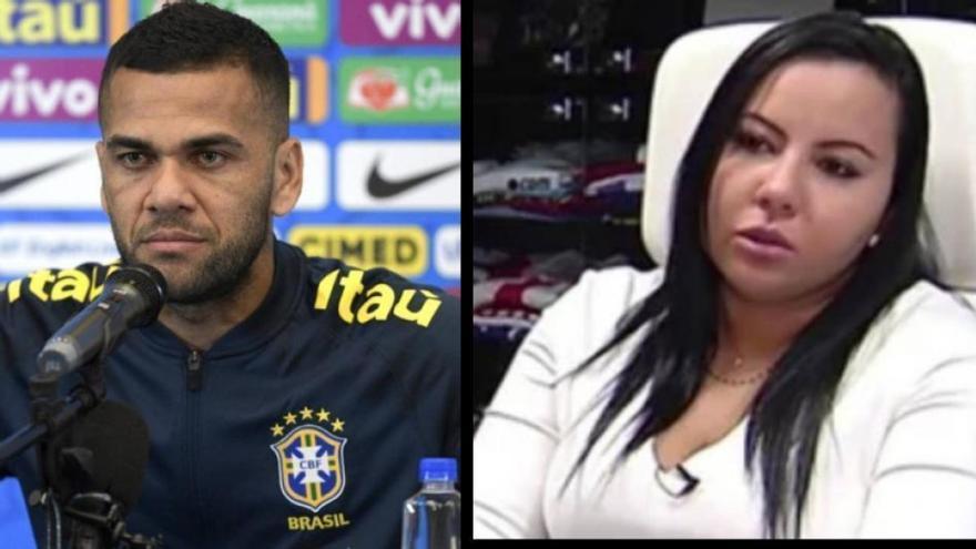 Dani Alves y Dinorah.