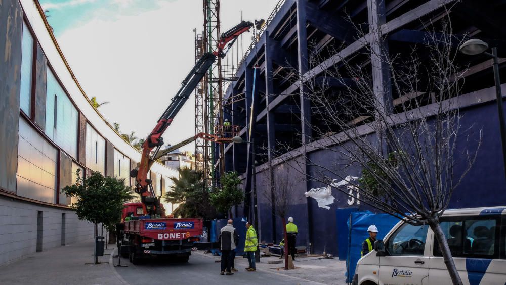 obras de la cubierta del Ciutat de València