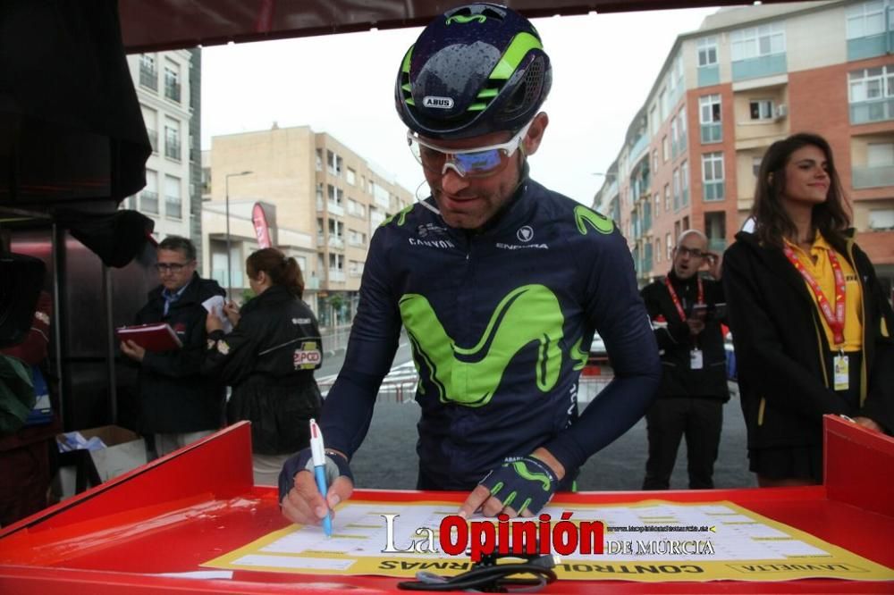 Salida de la Vuelta Ciclista a España desde Lorca