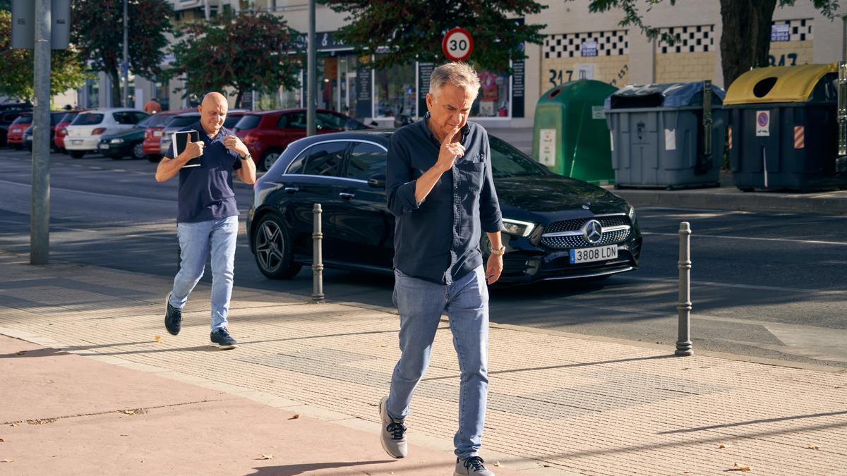 Jose Polo y Toño Pérez, el día que acudieron a los juzgados a declarar como testigos.