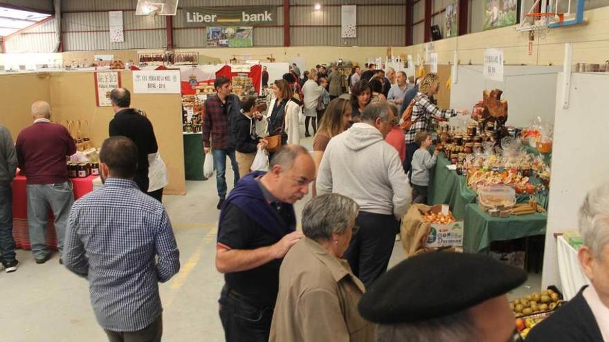 Asistentes a la trigésima edición de la Feria de la Miel de Boal.