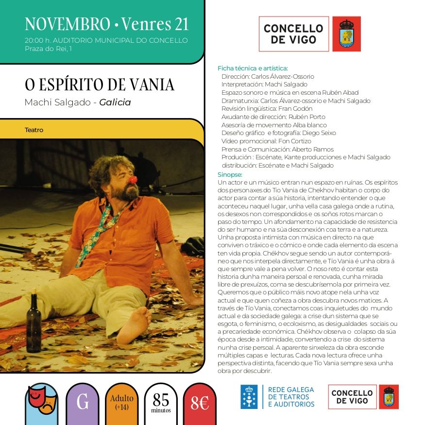 Ficha de «O espírito de Vania» de VigoCultura 2025