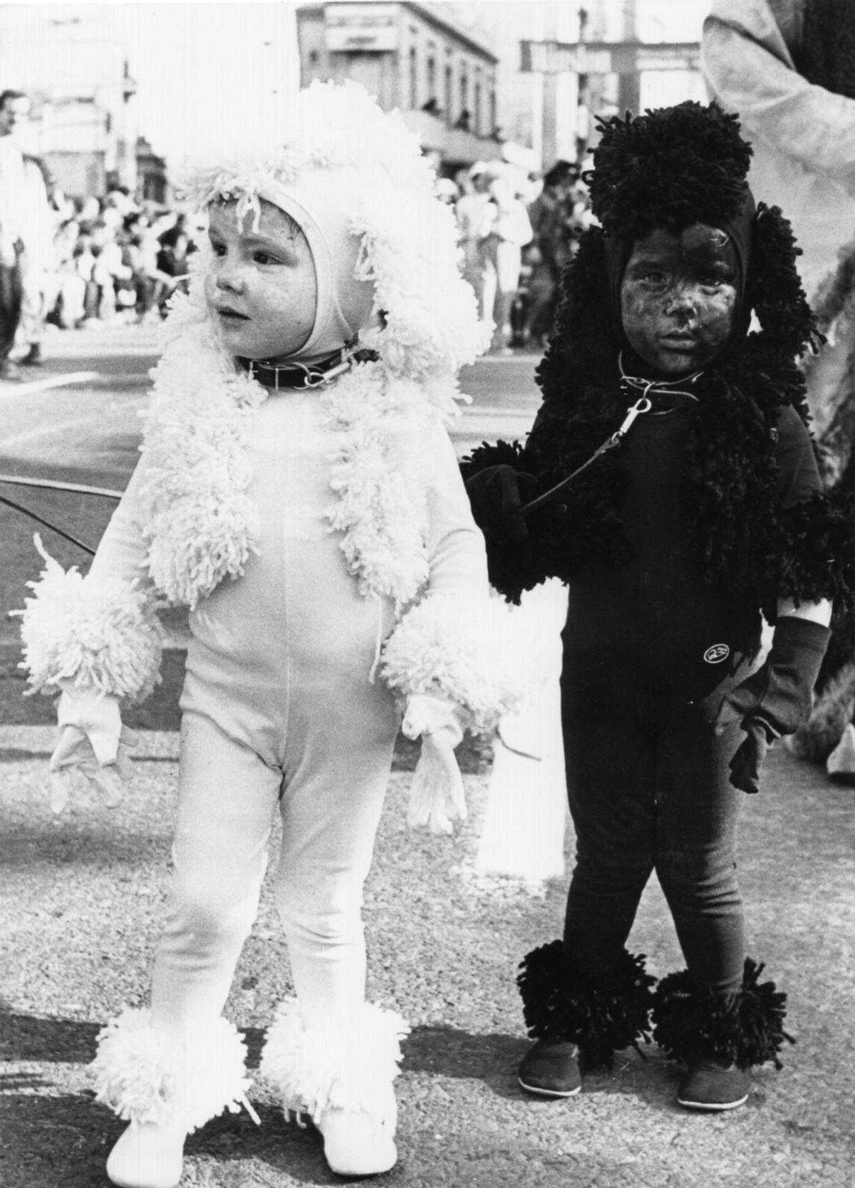 Disfraces infantiles en el Carnaval de Las Palmas de Gran Canaria en 1985