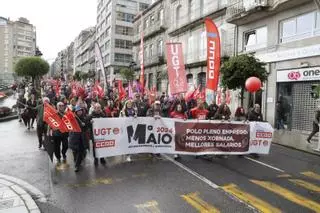 El Primero de Mayo en Vigo clama por el empleo, los salarios y la reducción de jornada