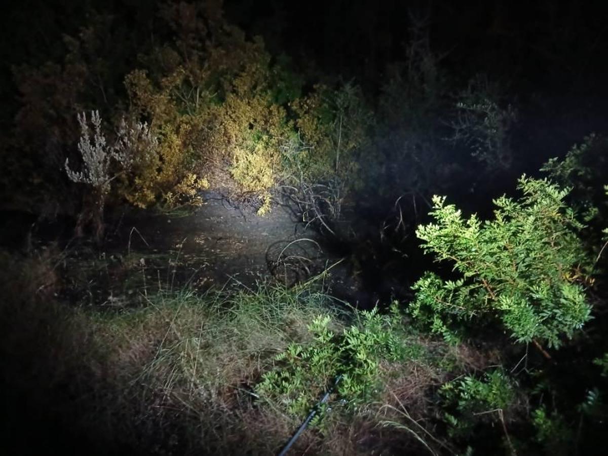 Incendio ocasionado en Roca Llisa