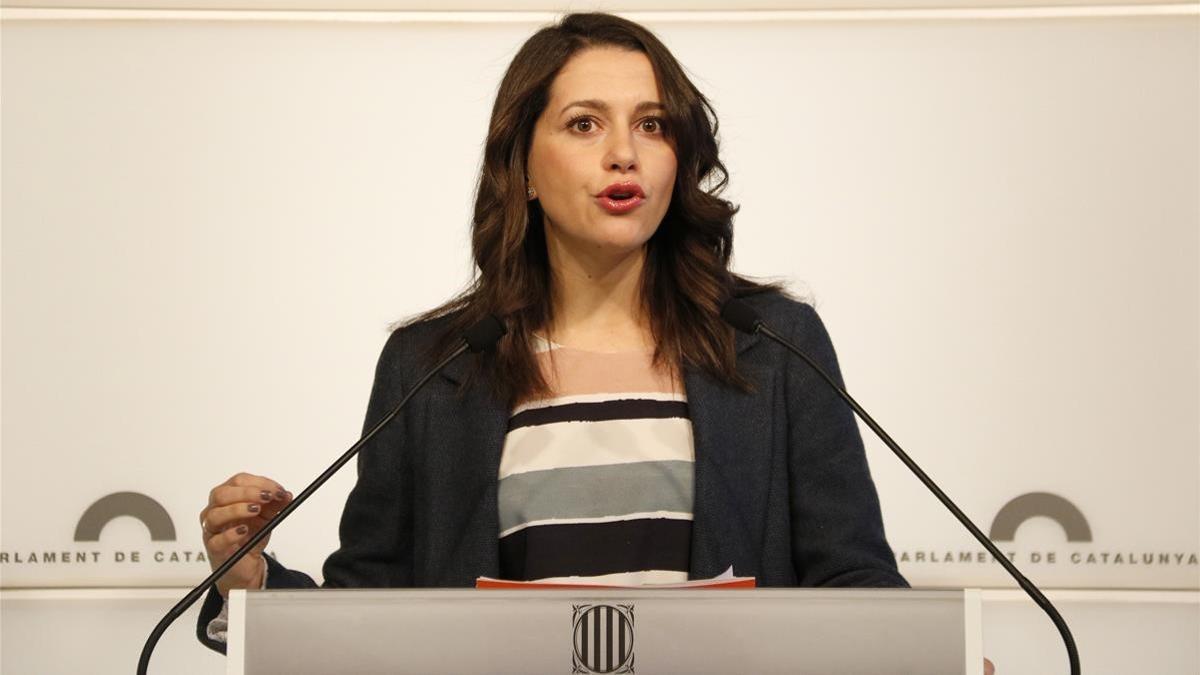 La líder de la oposición en Catalunya, Inés Arrimadas