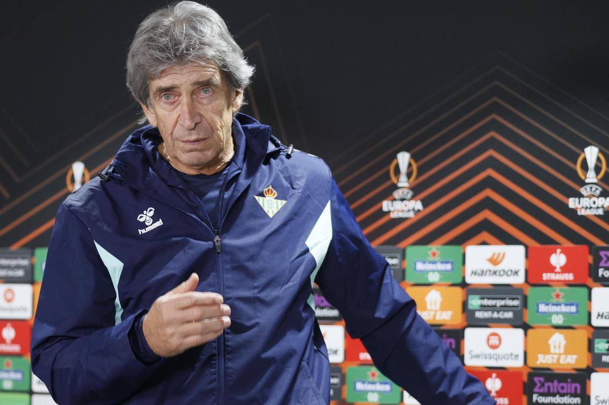 Rueda de prensa de Pellegrini previo al partido de Liga Europa del Betis y el Rangers de Glasgow