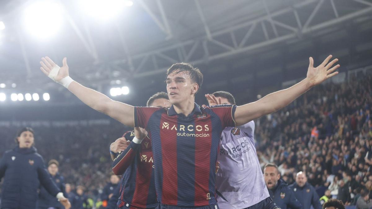 Gol de Espí ante el Alavés.