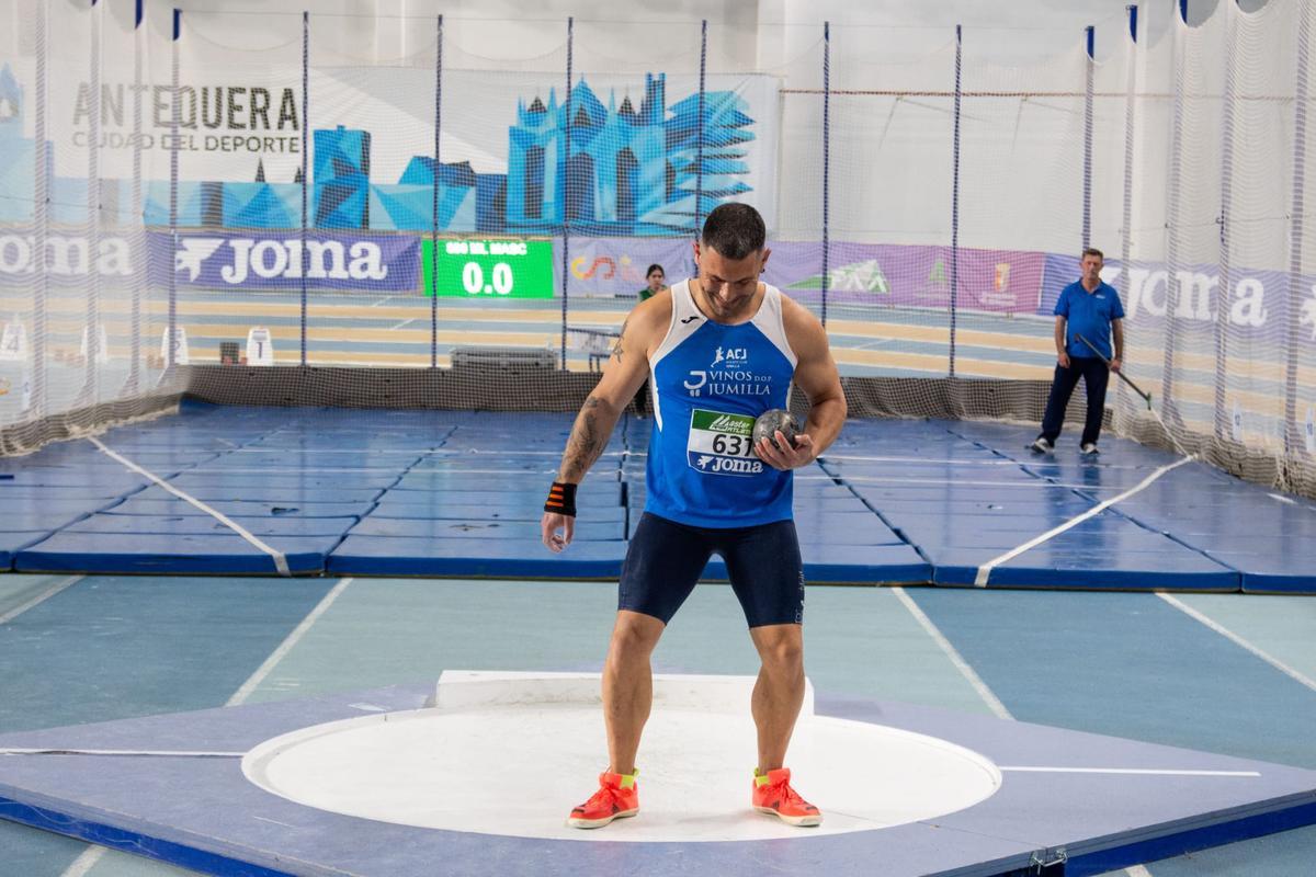 Álex Barrón, en una prueba de Campeonato de España