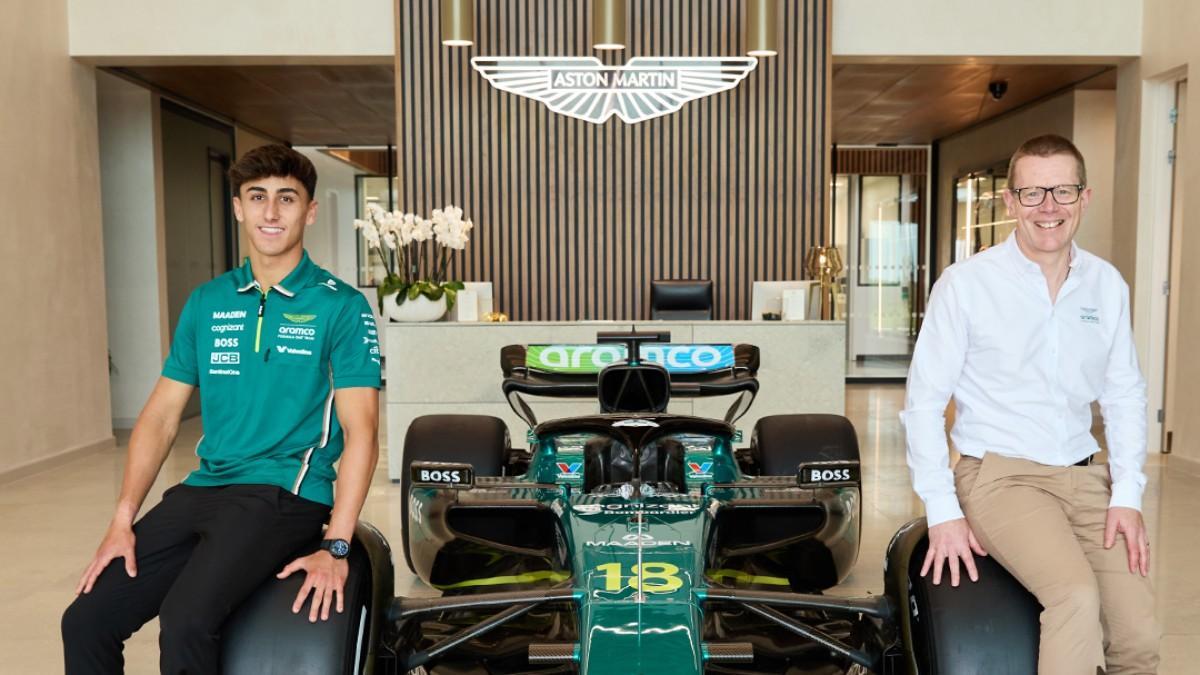 Mari Boya, en las oficinas de Aston Martin