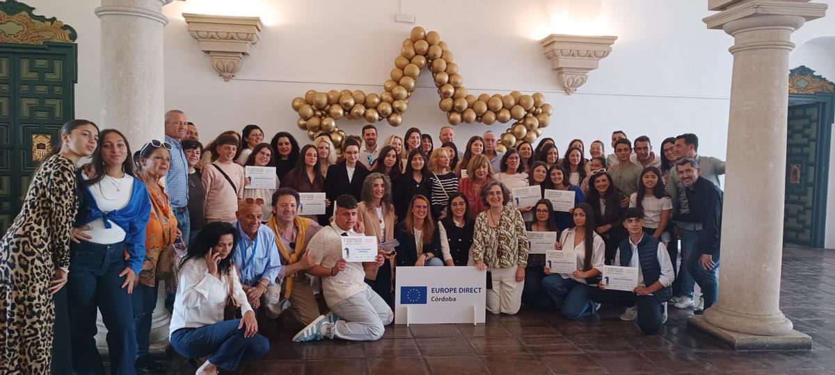 Alumnos, tras participar en el programa.