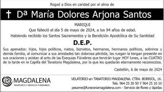 Dª María Dolores Arjona Santos
