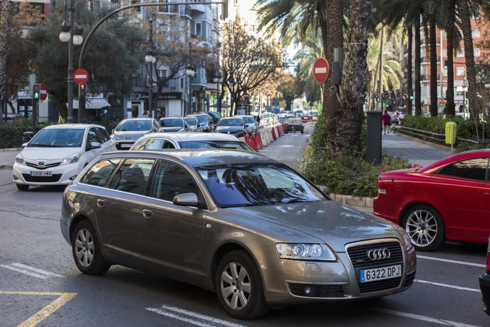 Colapso en Reino de Valencia por el carril bici