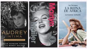 Portadas de Audrey íntima, Marilyn y Así hicimos la Reina de África