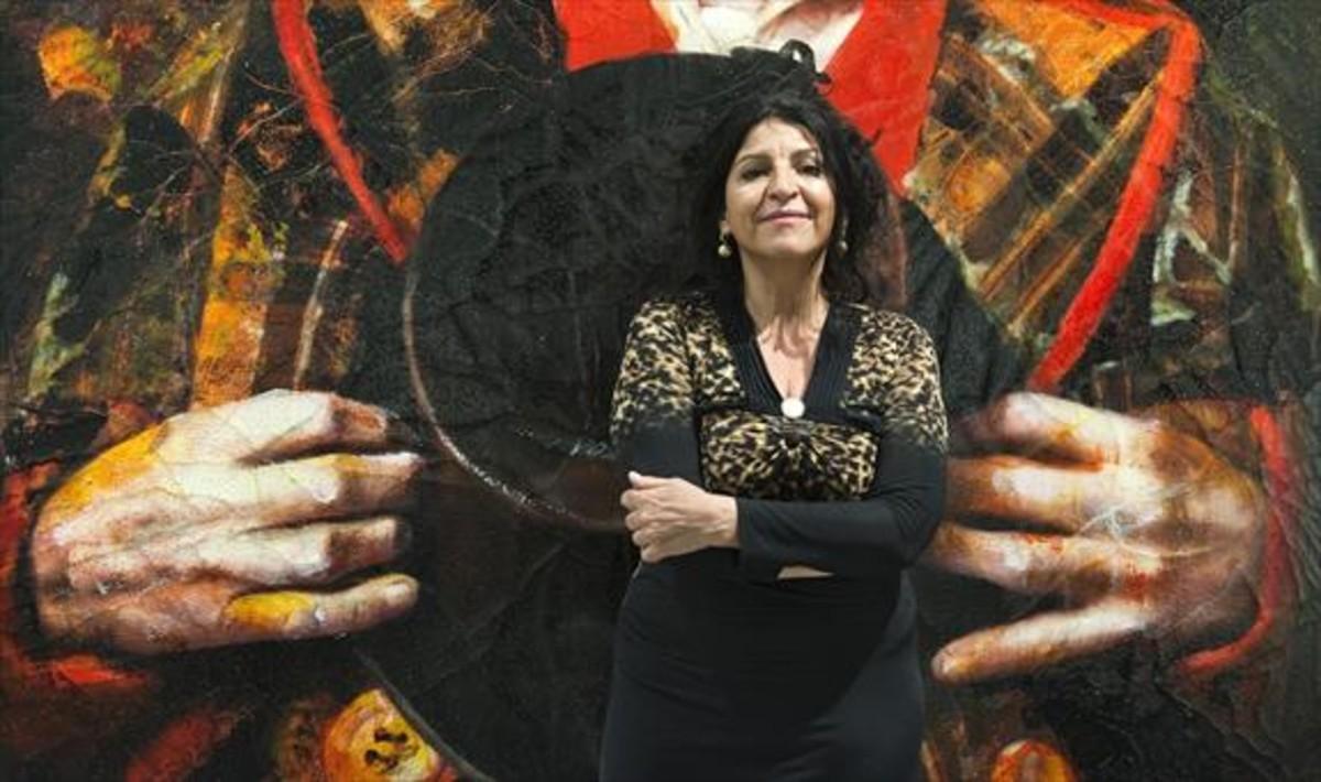 La polifacética artista Lita Cabellut, en el Espai Volart de Barcelona.