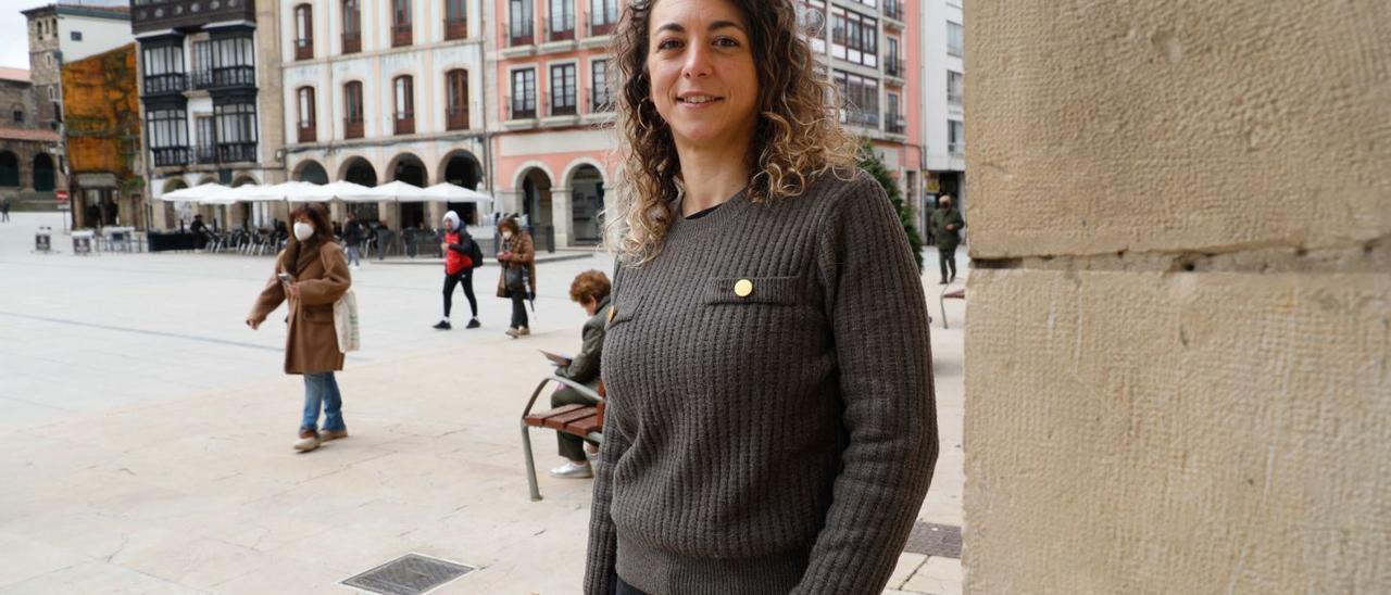 Tania González Peñas, ayer, en El Parche.