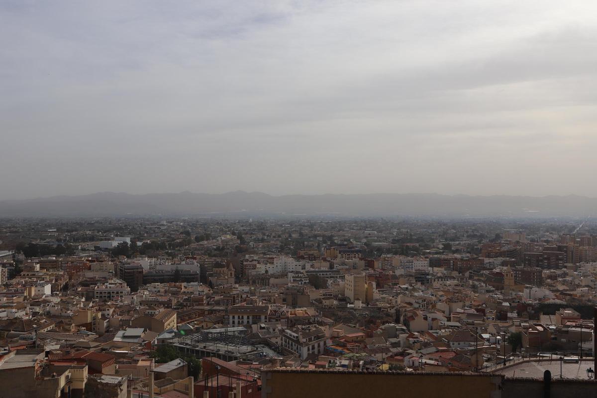 Lorca durante un episodio de contaminación.