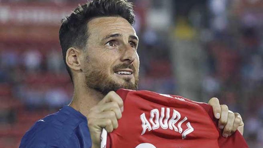 Aduriz ya se despidió en septiembre de la afición del Mallorca