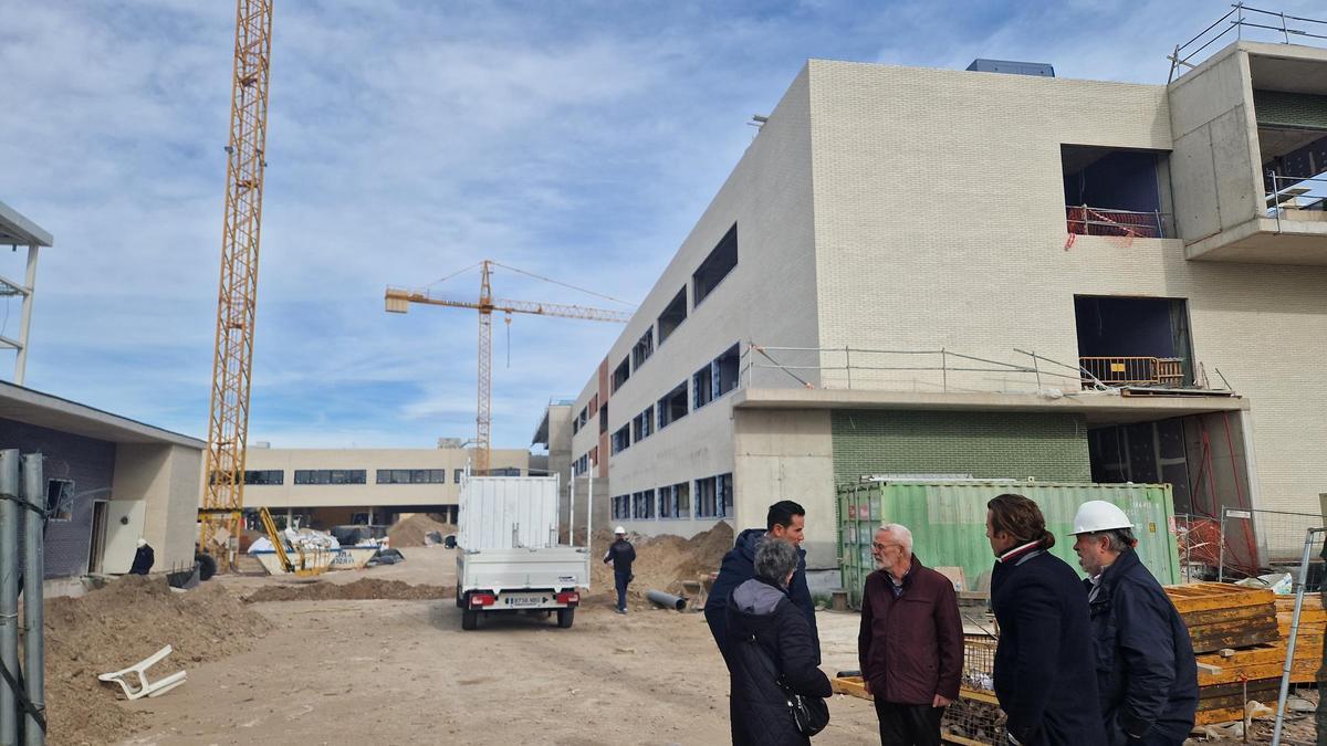 Visita a las obras del nuevo IES La Patacona en Alboraia.