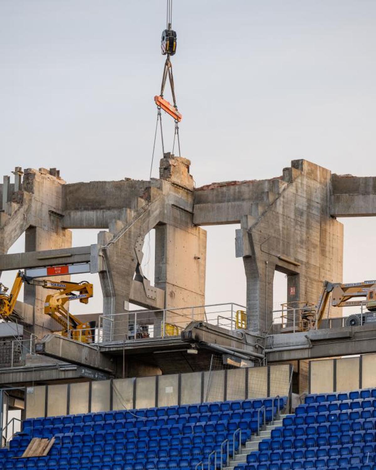 ¡El Camp Nou cambia de cara! Así están las obras en el Gol Sud ¡El Camp Nou cambia de cara! Así están las obras en el Gol Sud