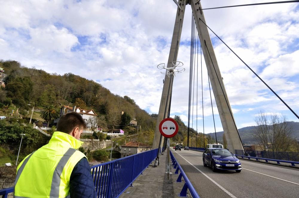 Inspección del Puente de Sama con drones