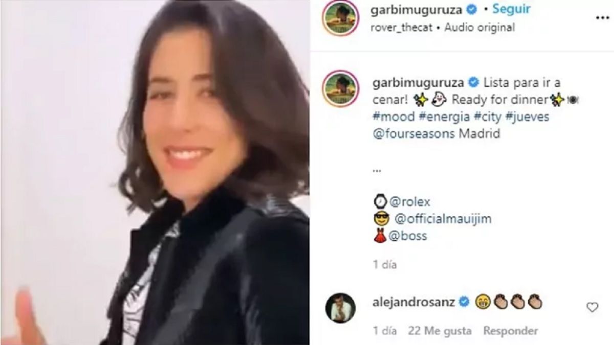 Garbiñe Muguruza arrasa con un nuevo baile que deja alucinado a Alejandro Sanz