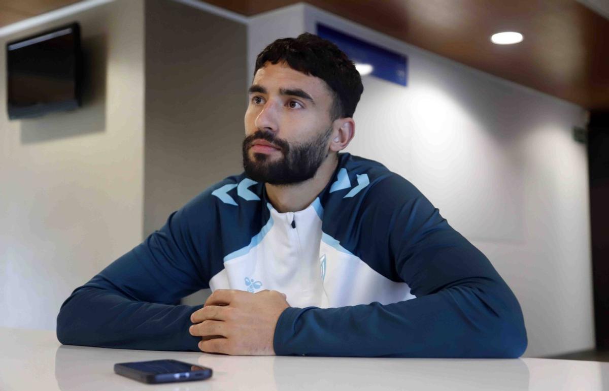 Einar Galilea, defensa del Málaga CF.