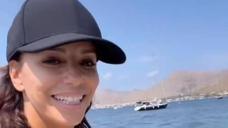 Eva Longoria disfruta del mar de Mallorca