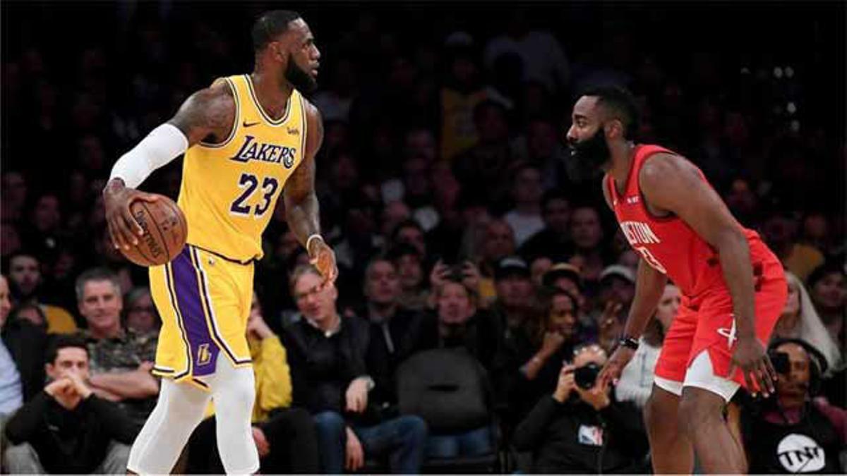 Los Lakers de Lebron se imponen a Houston Rockets de Harden