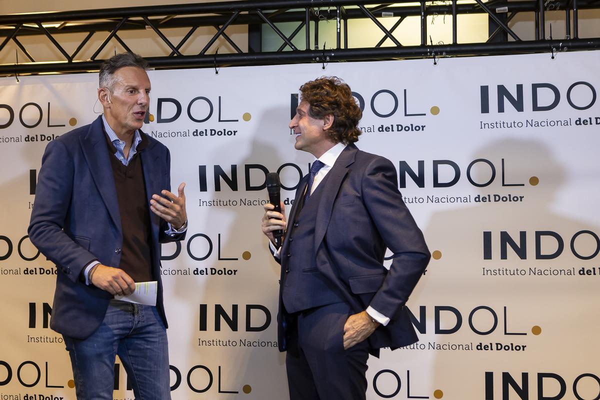 Joaquín Prat y el profesor José Remohí.