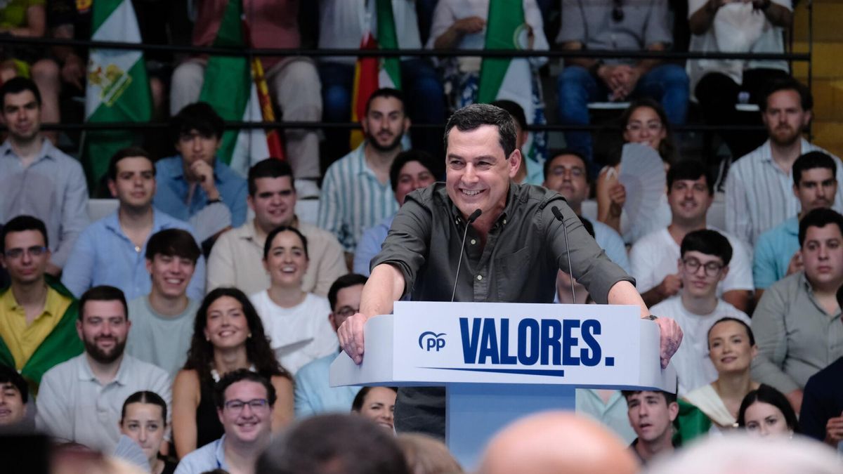 El presidente de la Junta interviene en el mitin de Málaga