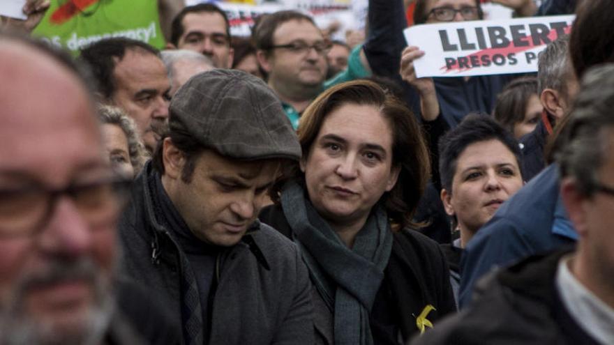 Ada Colau, aquesta tarda a Barcelona