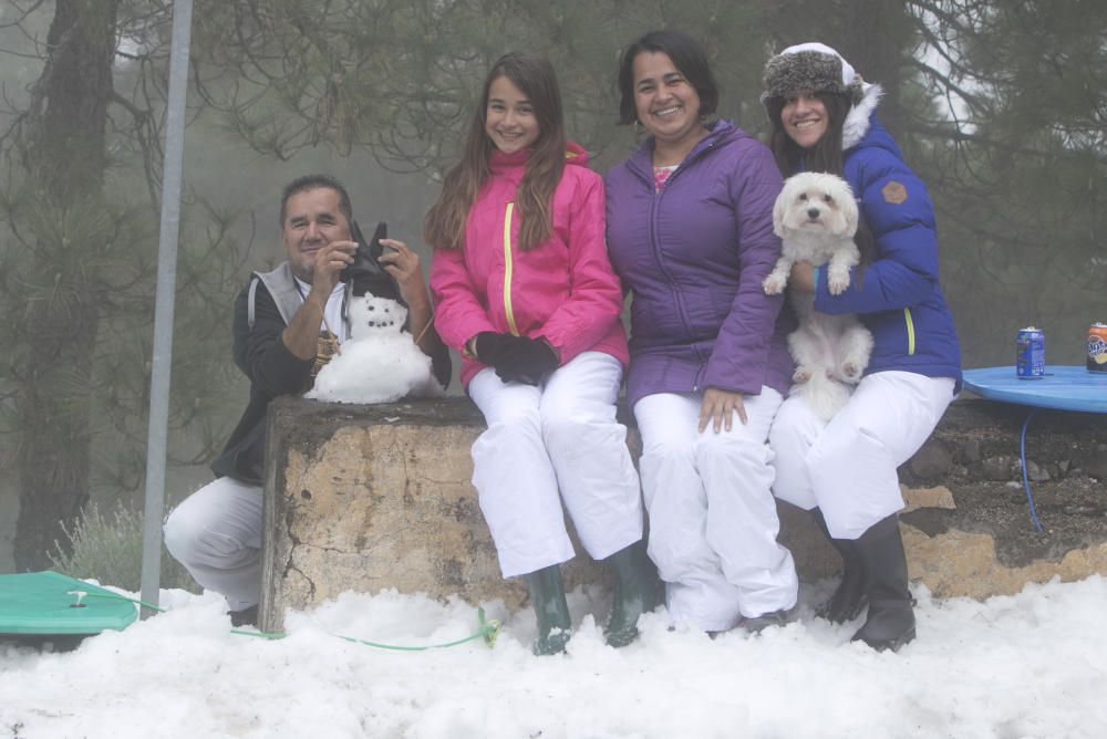 Miles de grancanarios suben a la Cumbre