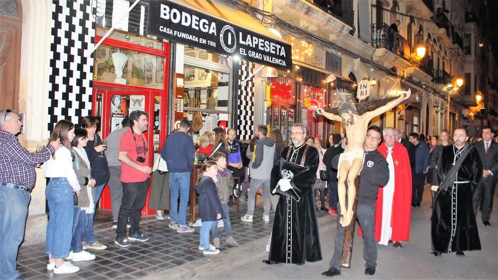 Procesión conjunta del Grao: hermandades de la Flagelación y Cristo de la Palma