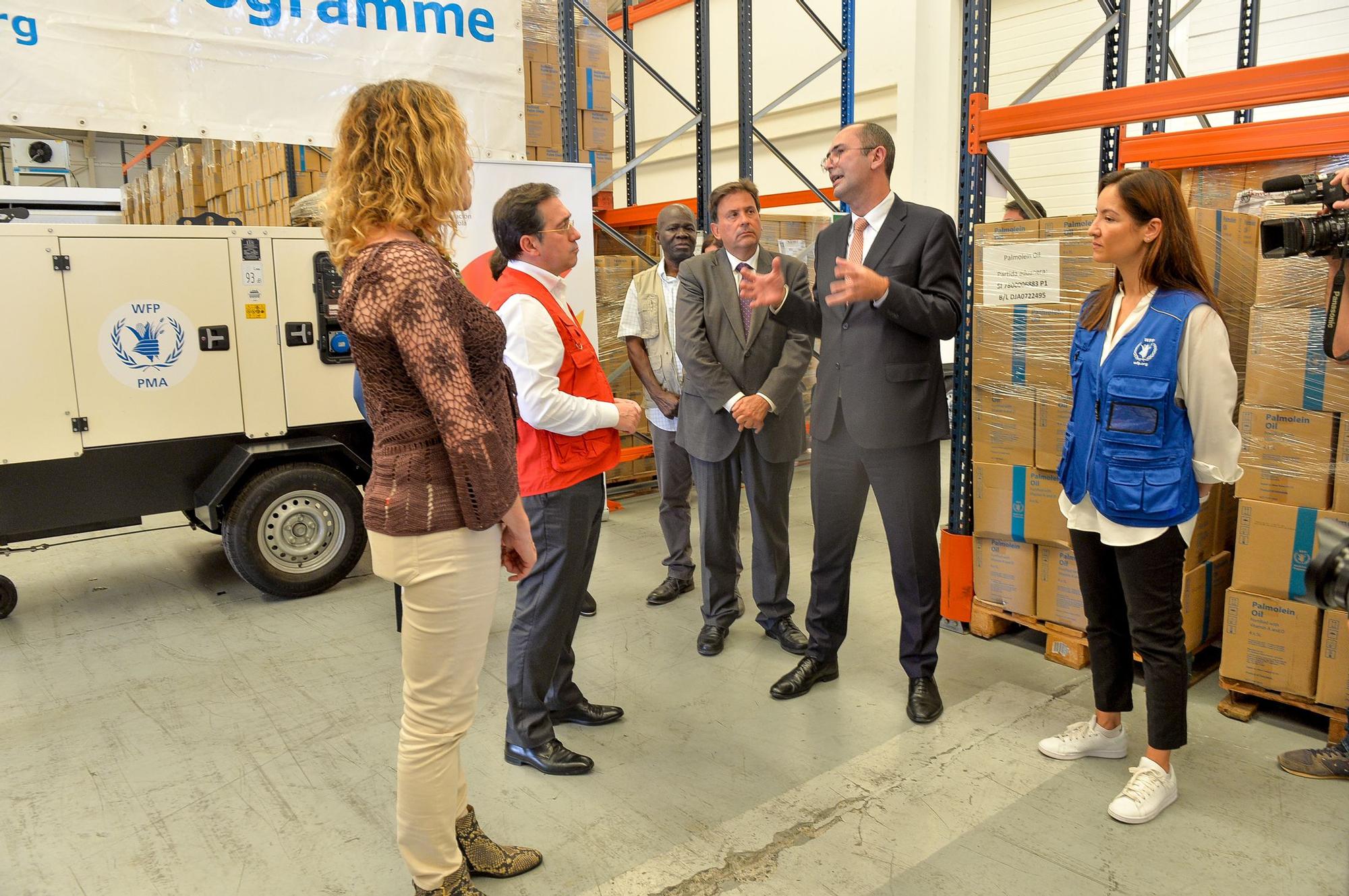 Visita de José Manuel Albares a la sede del Programa Mundial de Alimentos