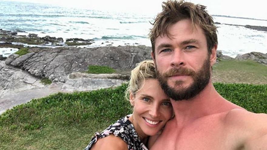 Chris Hemsworth, junto a Elsa Pataky.