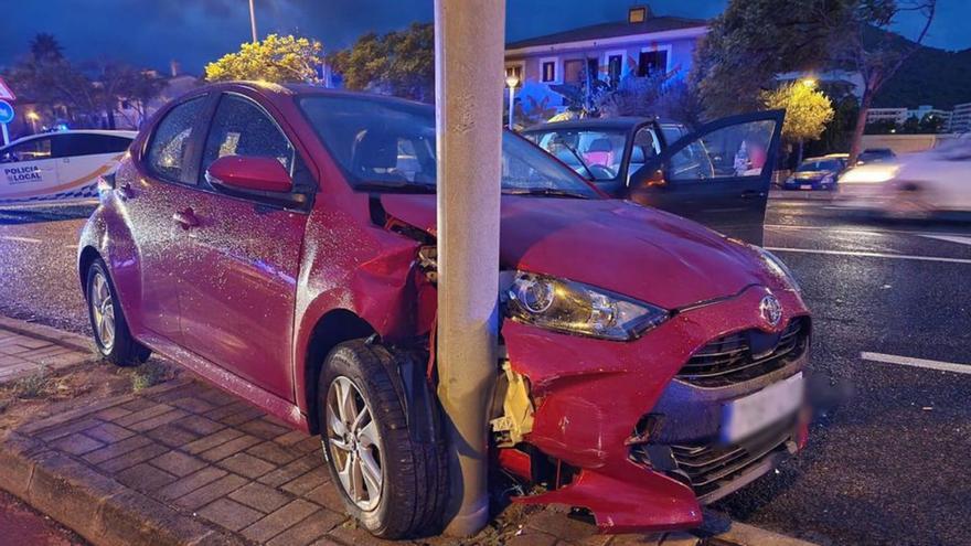 Accidente con un conductor ebrio en Alcúdia