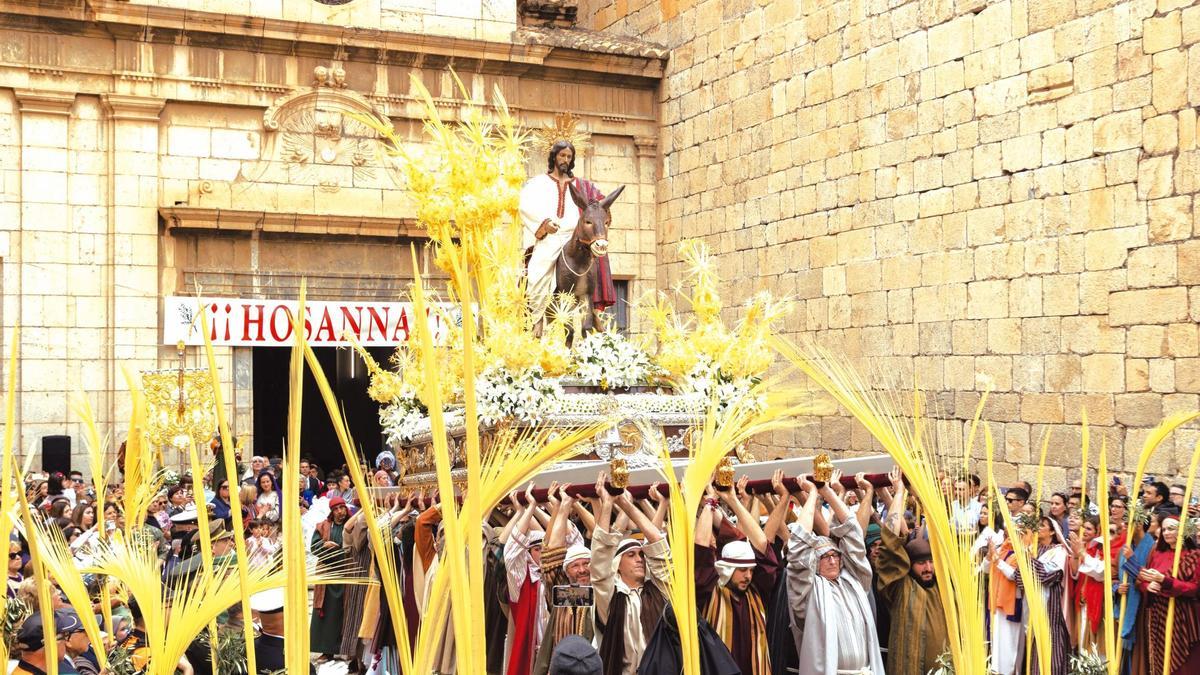 Procesión de las Palmas con Jesús Triunfante.