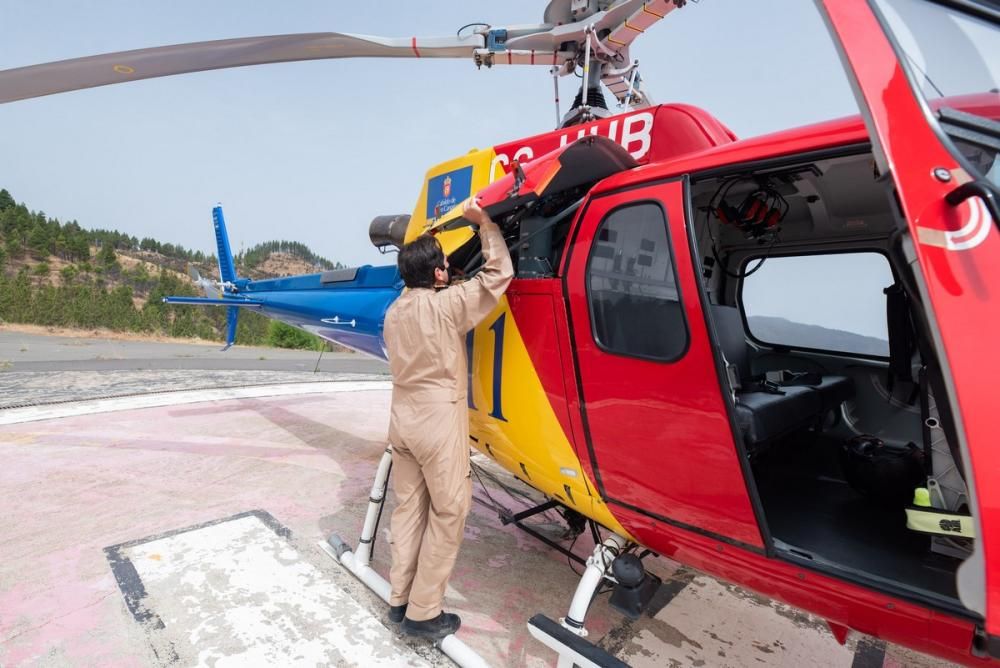 El segundo helicóptero contraincendios del Cabildo