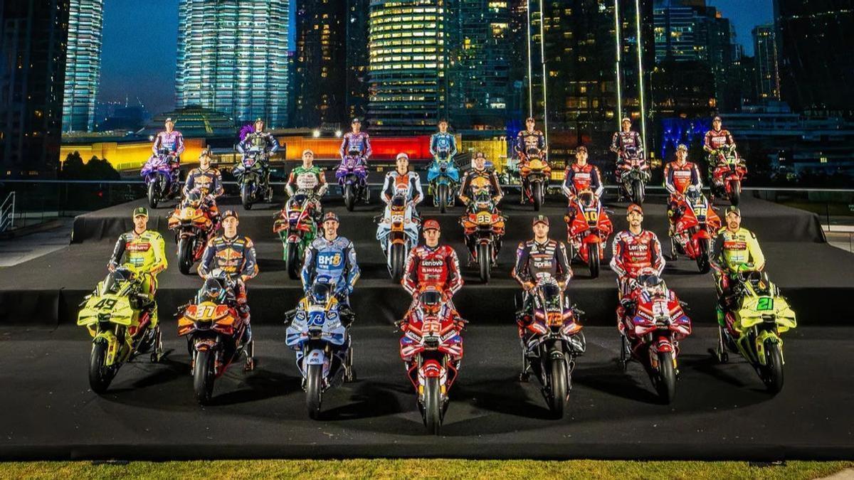 La parrilla de MotoGP de esta temporada con todos los pilotos.