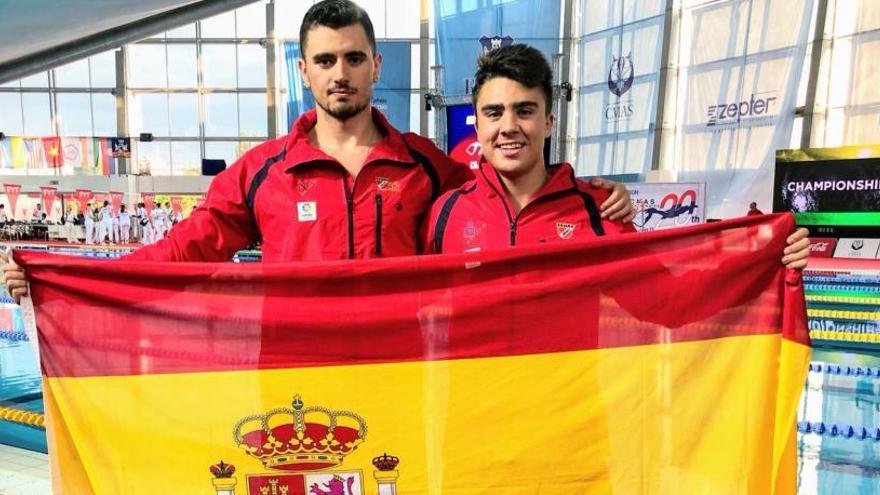 Rayos y Santano, tras batir el récord de España en el relevo 4x100